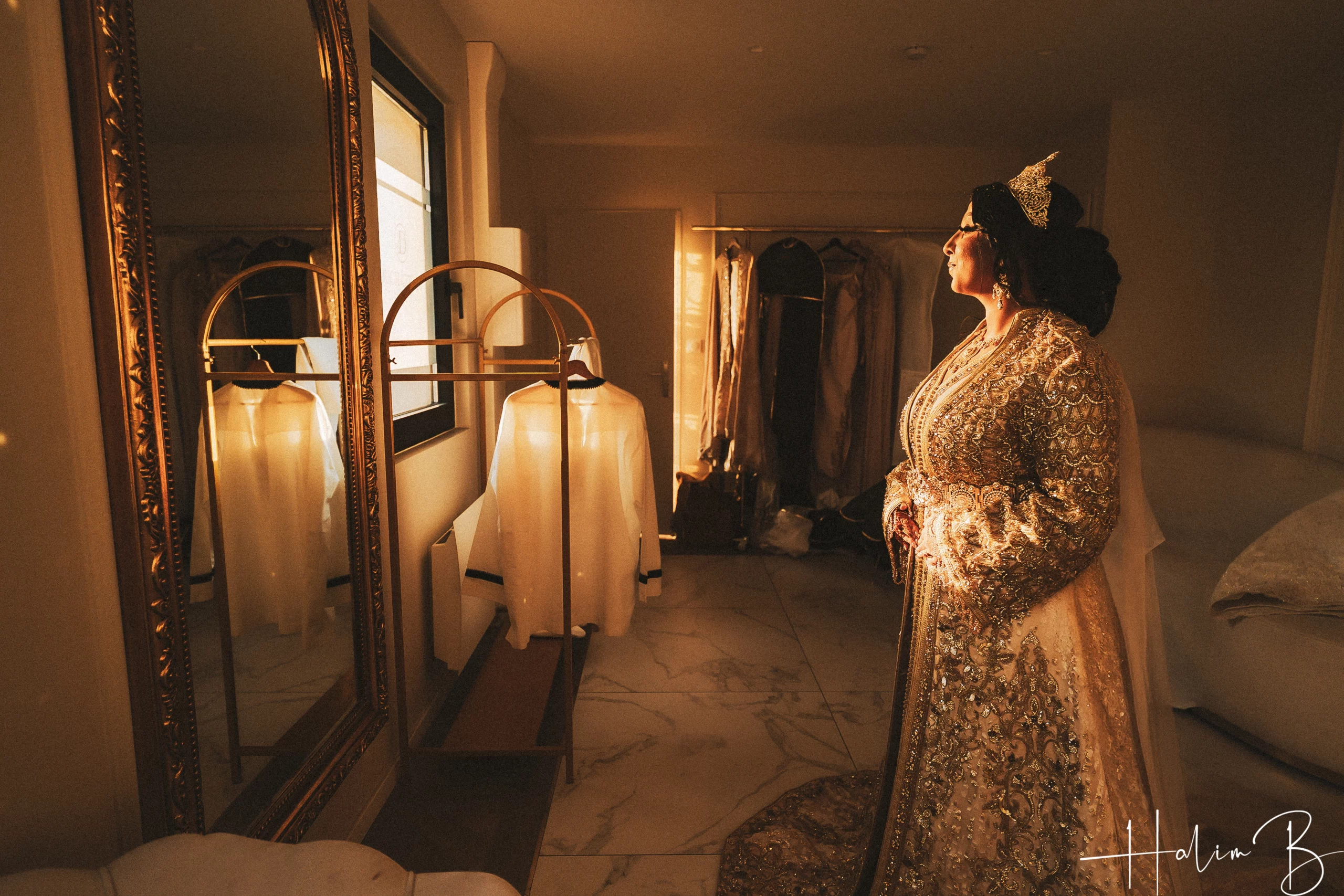 Mariée face mirroir Halim B Studio