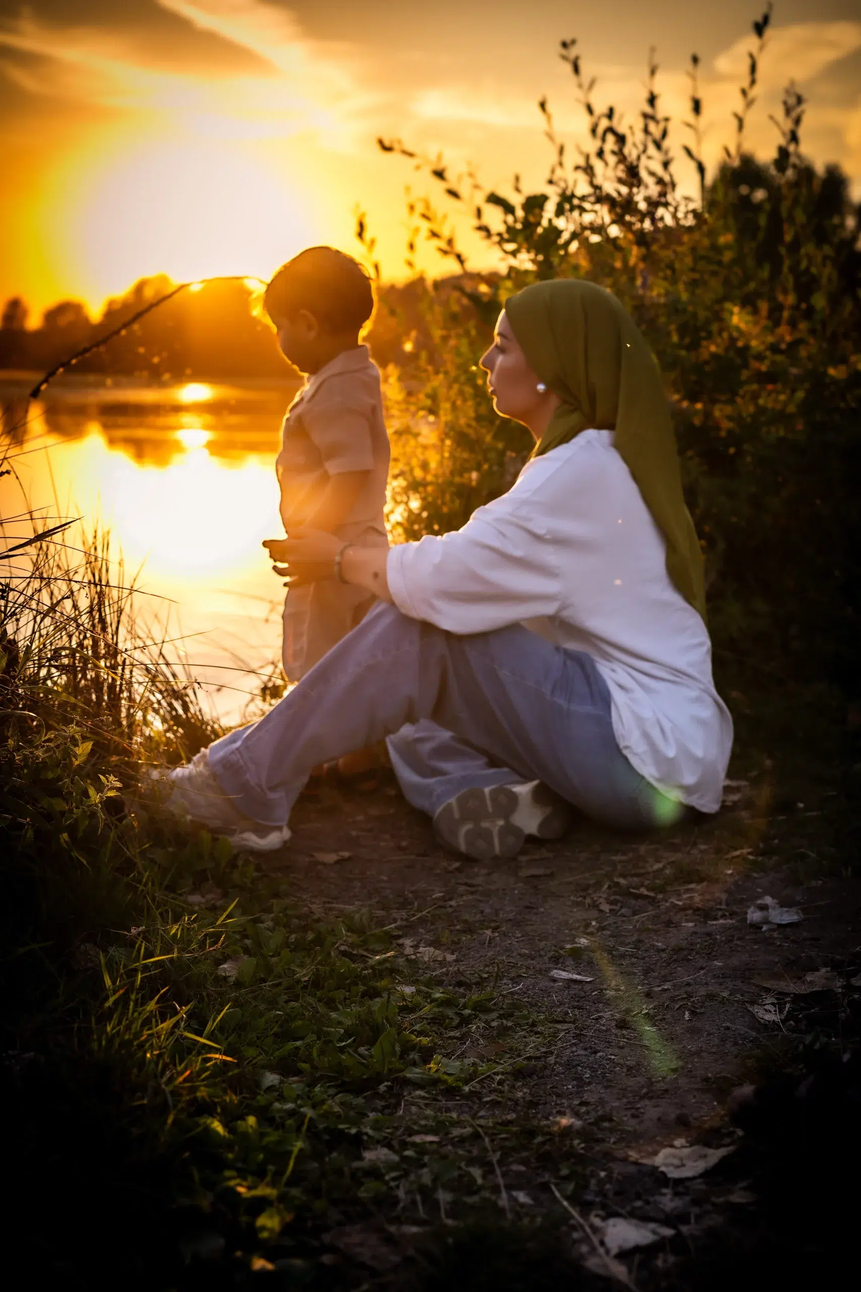 Une mère et son fils - Halim B Studio